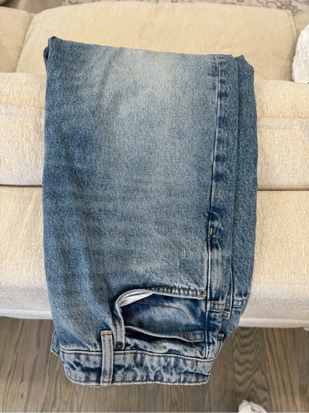 We The Free Relaxed Wide-Leg Light Blue Jeans Women’s 30 ~ WORN ONCE - Picture 13 of 15